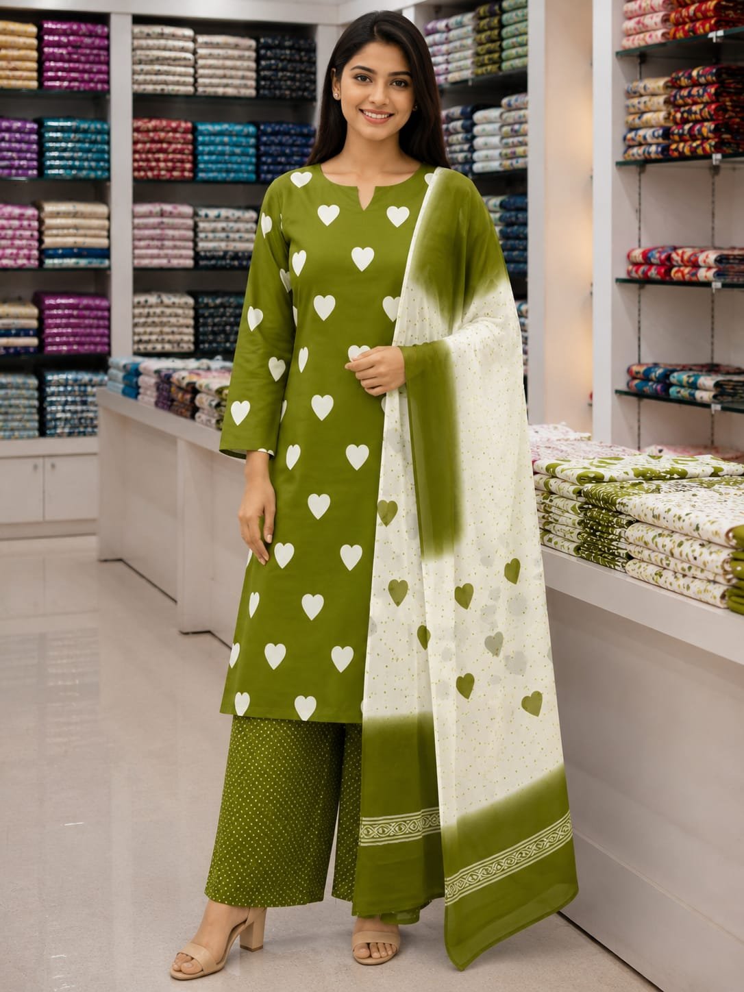 French crepe dress material 🥰🦋