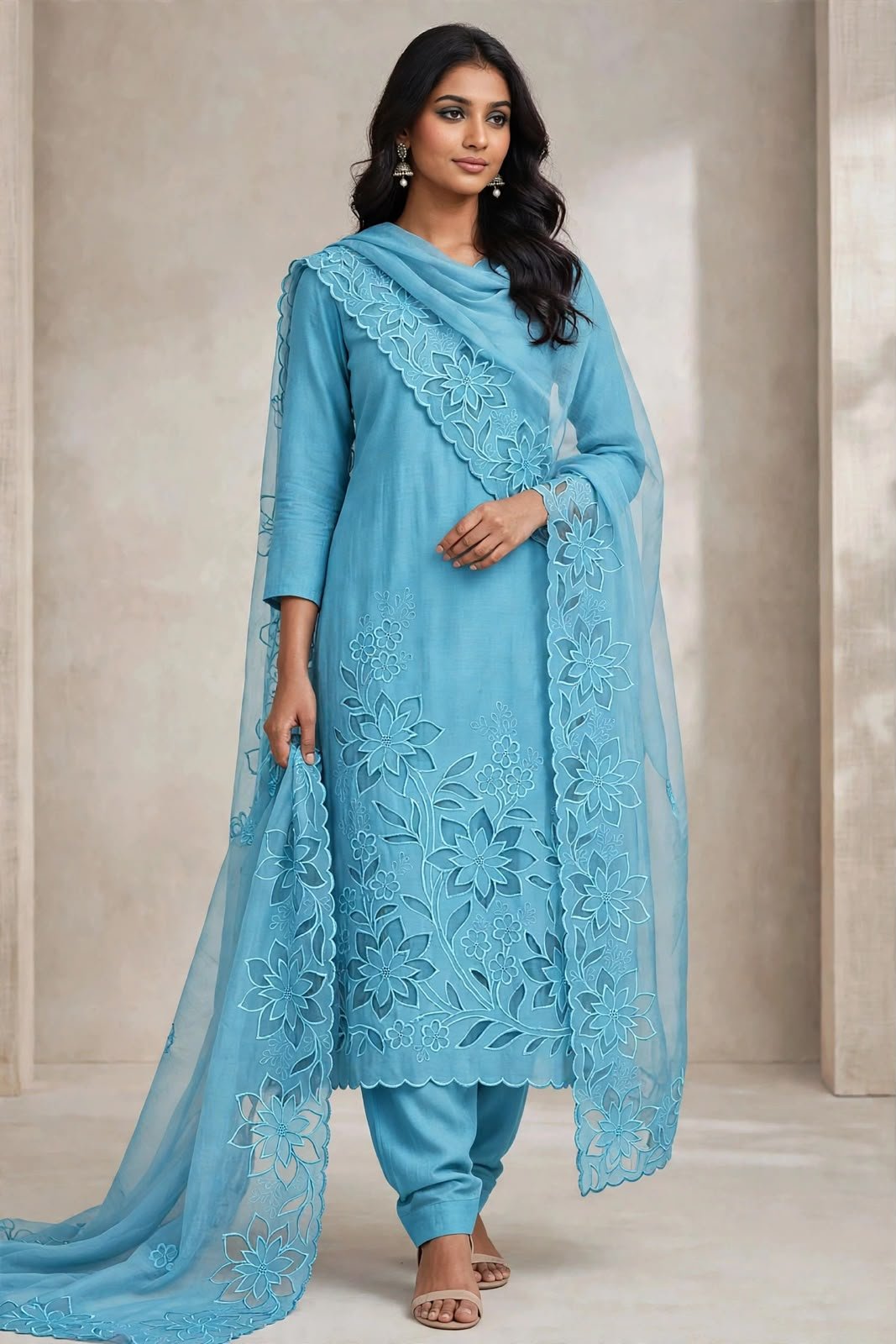 Premium quality* Top Pure mal silk, with inner heavy-looking but light to wear, boutique-style cutw